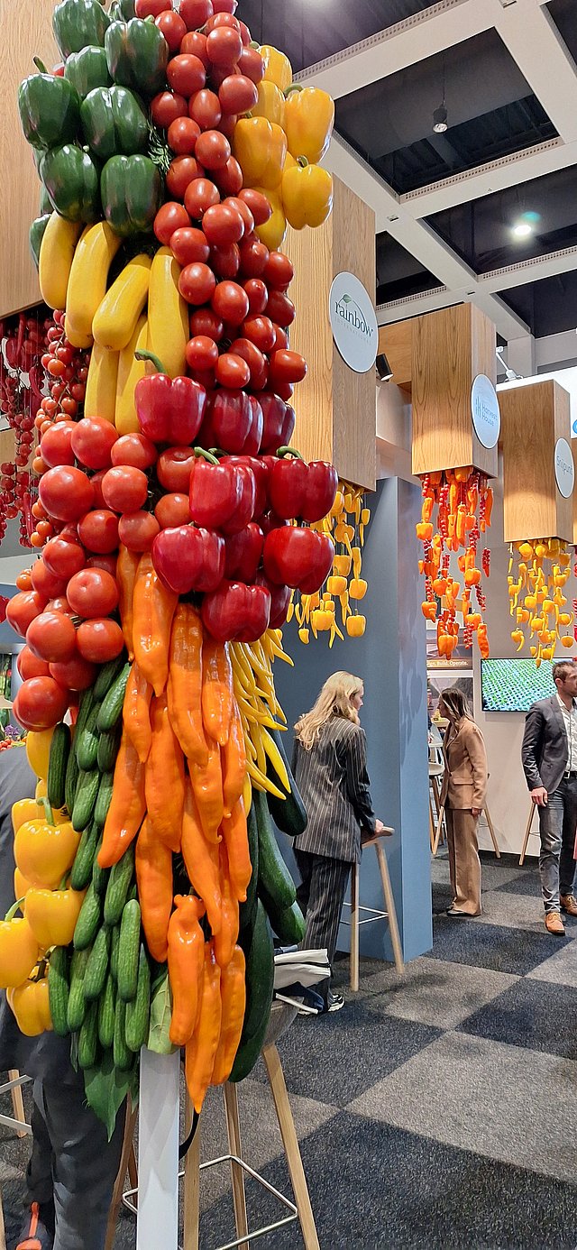 Ausgestelltes Gemüse auf der Fruit Logistica 2025