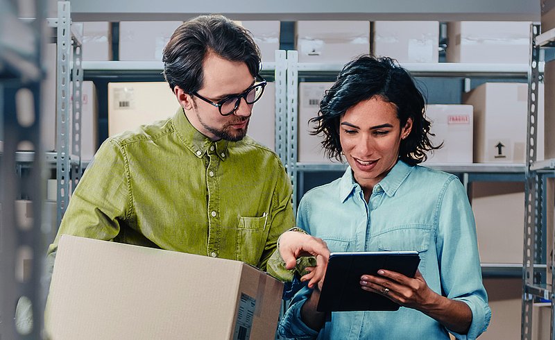 Einfaches Handling von Produktmustern  