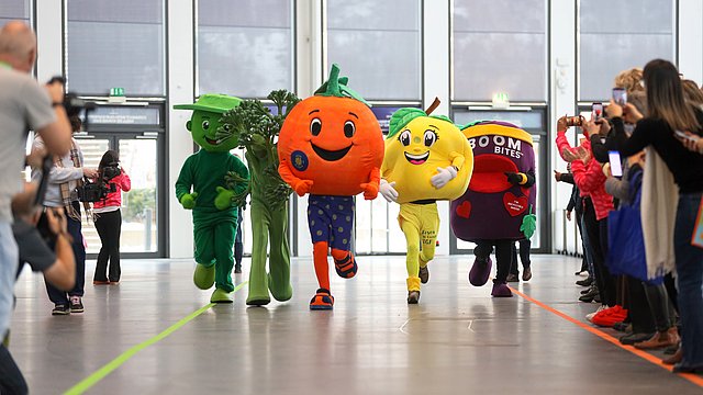 Maskottchenlauf auf der Fruit Logistica