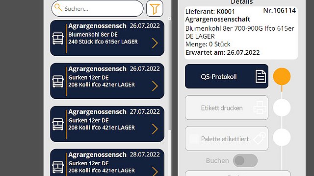 Mobile Erfassung von Obst und Gemüse über Smartphone und Tablets